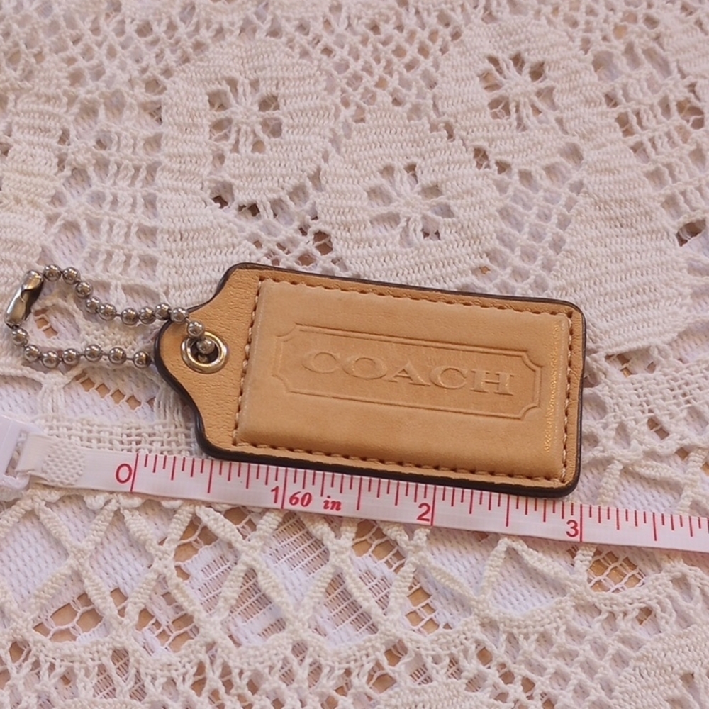 Coach Butterscotch Color Leather Keychain